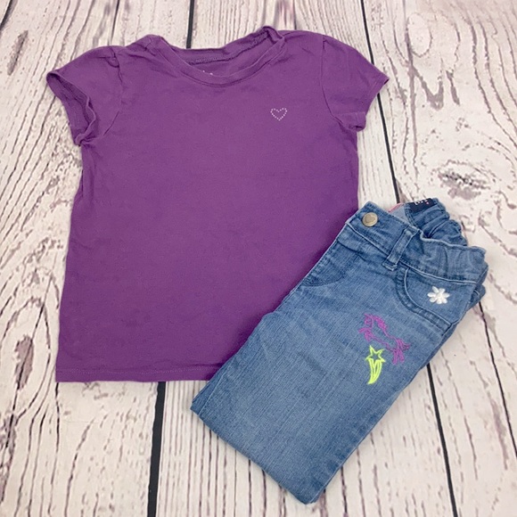 The Children’s Place SS T-Shirt & Jeans Outfit